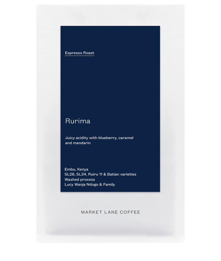 Market Lane Coffee Kenya Rurima espresso roast