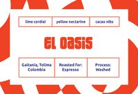 Atypical - Colombia Luz Mila Gonzales - El Oasis Washed process - Espresso roast