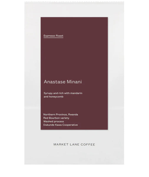 Market Lane  - Rwanda Anastase Minani - Espresso roast