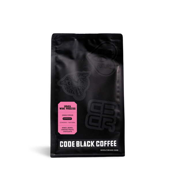 Code Black Coffee - Ethiopia Uraga Wine Process - Espresso roast