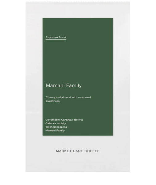 Market Lane  - Bolivia Mamani Family - Espresso